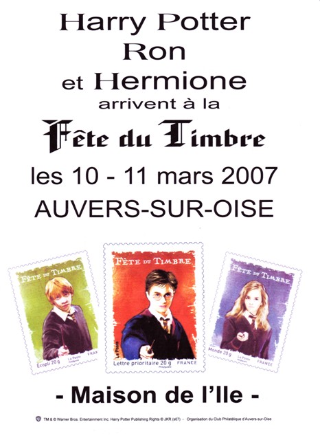 affiche fete du timbre 2007 auvers sur oise